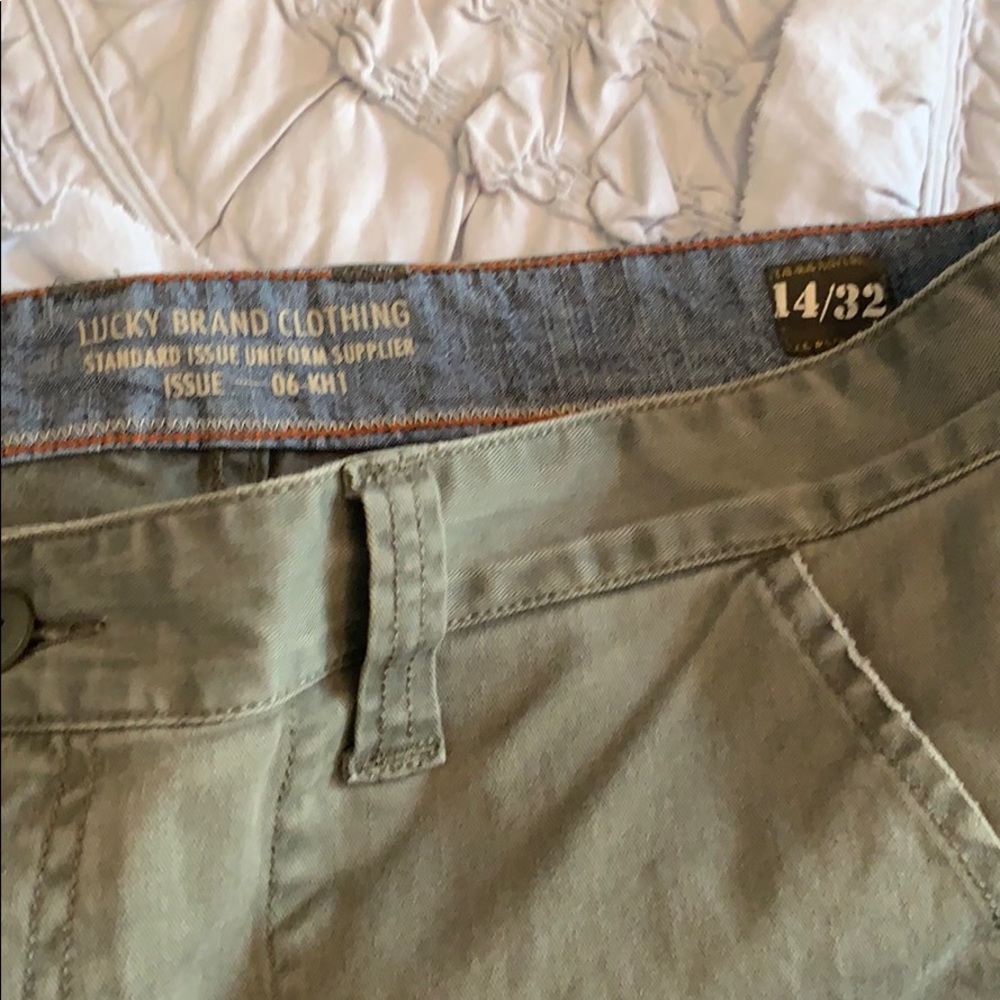 Lucky Brand Green Straight Leg Pants